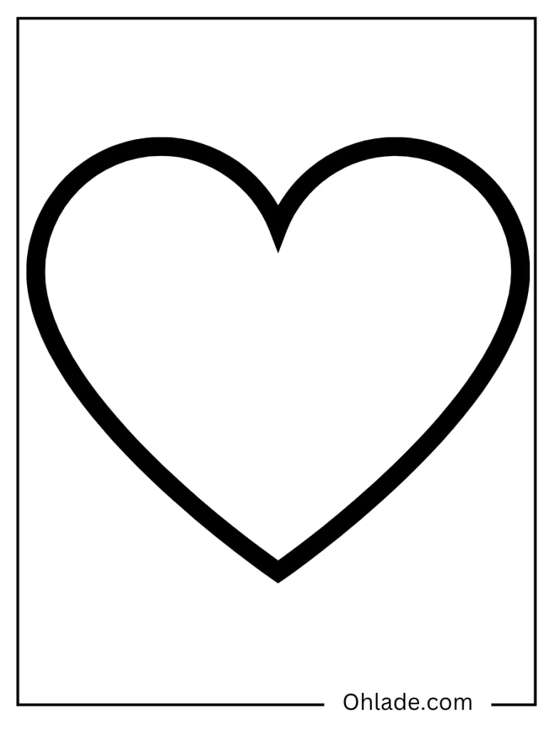 Valentine's Day Heart Coloring Page